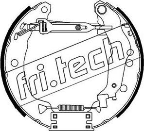 Fri.Tech. 16285 - Комплект тормозных колодок, барабанные autosila-amz.com