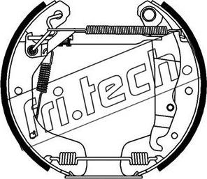 Fri.Tech. 16231 - Комплект тормозных колодок, барабанные autosila-amz.com