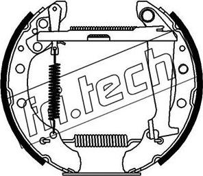 Fri.Tech. 16229 - Комплект тормозных колодок, барабанные autosila-amz.com