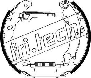 Fri.Tech. 16278 - Комплект тормозных колодок, барабанные autosila-amz.com