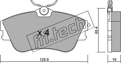 Fri.Tech. 167.0 - Колодки тормозные autosila-amz.com