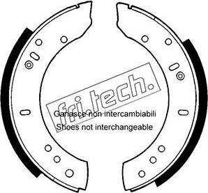 Fri.Tech. 1092.302 - Комплект тормозных колодок, барабанные autosila-amz.com
