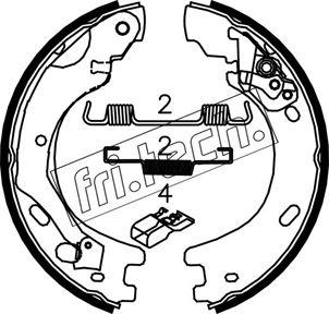 Fri.Tech. 1092.313K - Комплект тормозов, ручник, парковка autosila-amz.com