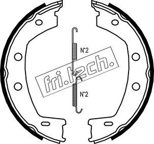 Fri.Tech. 1092.312K - Комплект тормозов, ручник, парковка autosila-amz.com