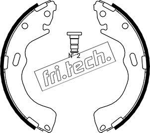 Fri.Tech. 1049.150 - Комплект тормозных колодок, барабанные autosila-amz.com