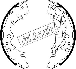 Fri.Tech. 1049.160 - Комплект тормозных колодок, барабанные autosila-amz.com