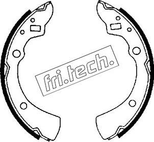 Fri.Tech. 1049.115 - Комплект тормозных колодок, барабанные autosila-amz.com