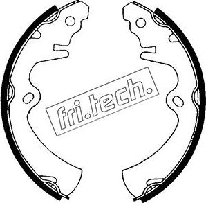Fri.Tech. 1049.110 - Комплект тормозных колодок, барабанные autosila-amz.com