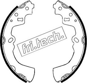 Fri.Tech. 1049.121 - Комплект тормозных колодок, барабанные autosila-amz.com