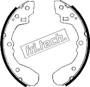 Fri.Tech. 1049.122 - Комплект тормозных колодок, барабанные autosila-amz.com
