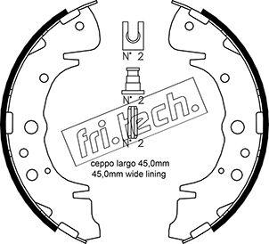 Fri.Tech. 1046.207 - Комплект тормозных колодок, барабанные autosila-amz.com