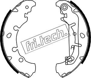 Fri.Tech. 1040.149 - Комплект тормозных колодок, барабанные autosila-amz.com