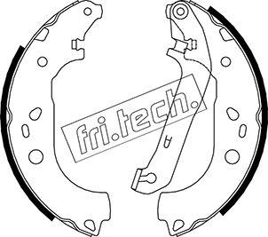 Fri.Tech. 1040.155 - Комплект тормозных колодок, барабанные autosila-amz.com