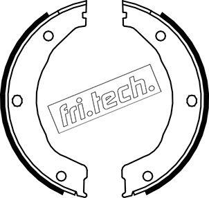 Fri.Tech. 1040.158 - Комплект тормозов, ручник, парковка autosila-amz.com