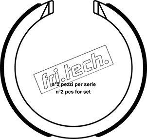 Fri.Tech. 1040.163 - Комплект тормозов, ручник, парковка autosila-amz.com