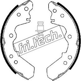 Fri.Tech. 1047.358 - Комплект тормозных колодок, барабанные autosila-amz.com