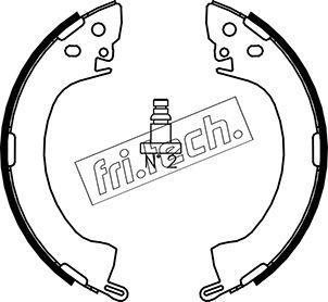 Fri.Tech. 1064.154 - Комплект тормозных колодок, барабанные autosila-amz.com