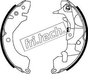 Fri.Tech. 1064.157Y - Комплект тормозных колодок, барабанные autosila-amz.com