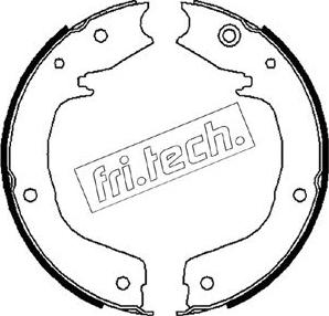 Fri.Tech. 1064.179 - Комплект тормозов, ручник, парковка autosila-amz.com