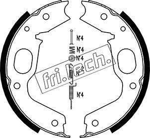 Fri.Tech. 1064.176K - Комплект тормозов, ручник, парковка autosila-amz.com