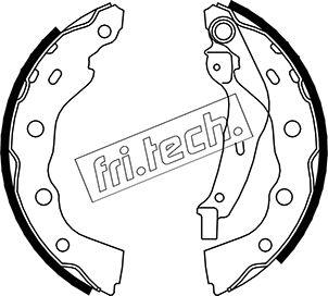 Fri.Tech. 1064.170 - Комплект тормозных колодок, барабанные autosila-amz.com