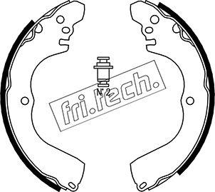 Fri.Tech. 1064.172 - Комплект тормозных колодок, барабанные autosila-amz.com