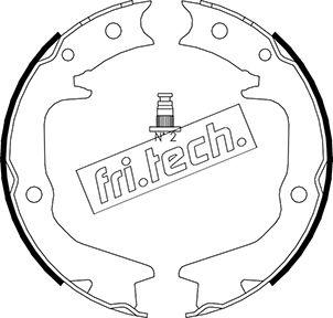 Fri.Tech. 1064.177 - Комплект тормозов, ручник, парковка autosila-amz.com