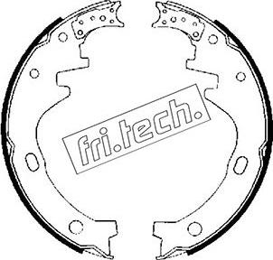 Fri.Tech. 1067.164 - Комплект тормозных колодок, барабанные autosila-amz.com