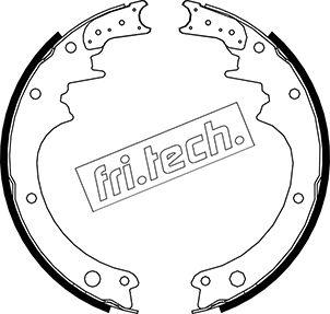 Fri.Tech. 1067.165 - Комплект тормозных колодок, барабанные autosila-amz.com