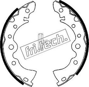 Fri.Tech. 1067.167 - Комплект тормозных колодок, барабанные autosila-amz.com