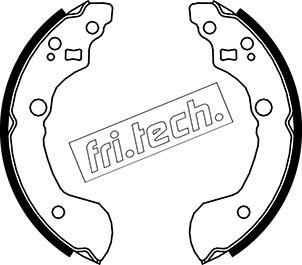 Fri.Tech. 1067.187 - Комплект тормозных колодок, барабанные autosila-amz.com