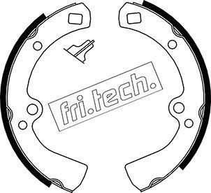 Fri.Tech. 1067.134 - Комплект тормозных колодок, барабанные autosila-amz.com
