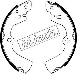 Fri.Tech. 1067.172 - Комплект тормозных колодок, барабанные autosila-amz.com