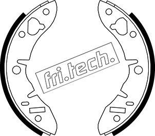 Fri.Tech. 1007.007 - Комплект тормозных колодок, барабанные autosila-amz.com