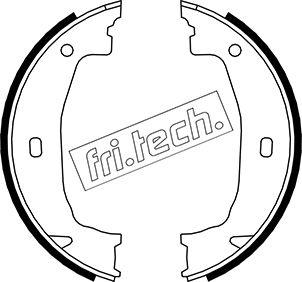 Fri.Tech. 1019.028 - Комплект тормозов, ручник, парковка autosila-amz.com