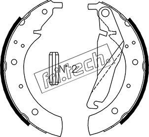 Fri.Tech. 1019.022 - Комплект тормозных колодок, барабанные autosila-amz.com