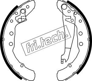 Fri.Tech. 1016.021 - Комплект тормозных колодок, барабанные autosila-amz.com