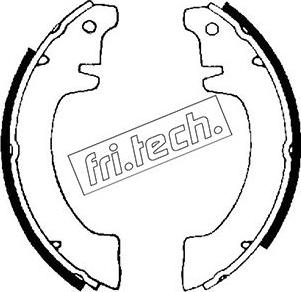 Fri.Tech. 1088.187 - Комплект тормозных колодок, барабанные autosila-amz.com