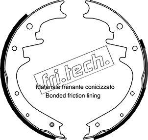 Fri.Tech. 1088.233 - Комплект тормозных колодок, барабанные autosila-amz.com