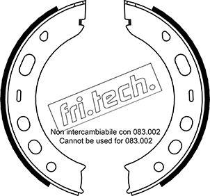 Fri.Tech. 1083.001 - Комплект тормозов, ручник, парковка autosila-amz.com