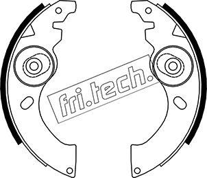 Fri.Tech. 1034.002 - Комплект тормозных колодок, барабанные autosila-amz.com