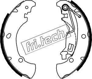 Fri.Tech. 1034.108 - Комплект тормозных колодок, барабанные autosila-amz.com