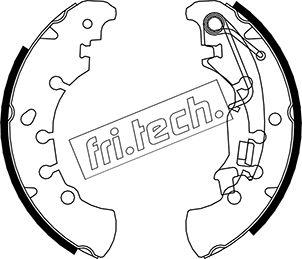 Fri.Tech. 1034.115 - Комплект тормозных колодок, барабанные autosila-amz.com