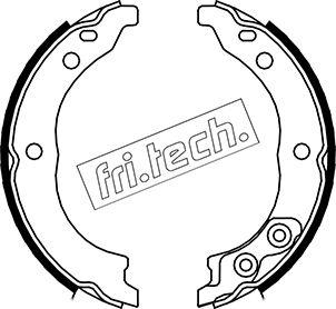 Fri.Tech. 1034.113 - Комплект тормозов, ручник, парковка autosila-amz.com