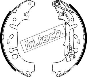 Fri.Tech. 1034.117 - Комплект тормозных колодок, барабанные autosila-amz.com