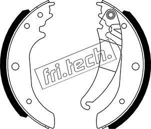 Fri.Tech. 1034.126 - Комплект тормозных колодок, барабанные autosila-amz.com