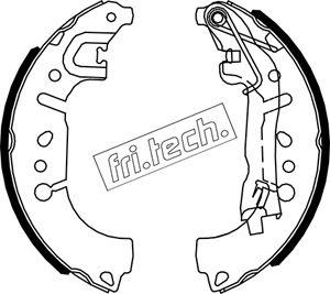 Fri.Tech. 1034.127 - Комплект тормозных колодок, барабанные autosila-amz.com