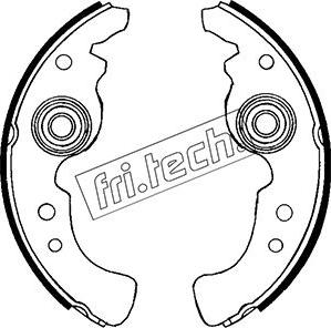 Fri.Tech. 1037.013 - Комплект тормозных колодок, барабанные autosila-amz.com