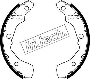 Fri.Tech. 1026.349 - Комплект тормозных колодок, барабанные autosila-amz.com