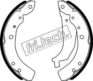 Fri.Tech. 1023.009 - Комплект тормозных колодок, барабанные autosila-amz.com